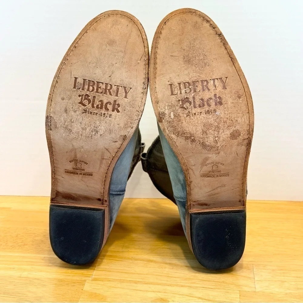 Liberty Black Distressed LB-711311 Western Cowboy Boots size 10.5